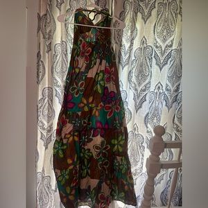 Summer flower maxi dress. Faint sheer. Never worn. Thrifted.
